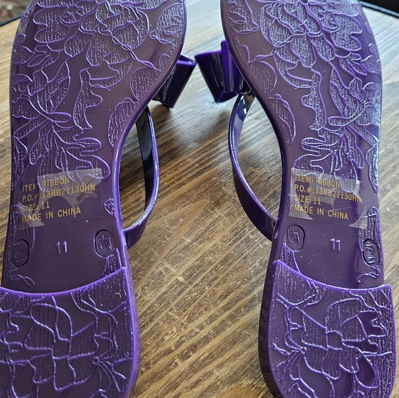 Kali Women's Purple Sandals with Bow - Picture 5 of 8